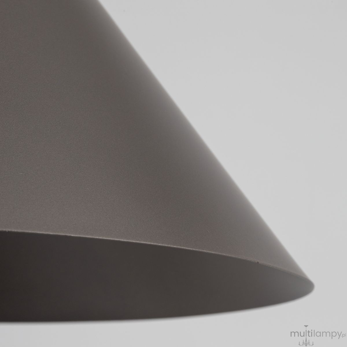 Cono D33,5 lampa wisząca 1xE27 szarobrązowa 11377