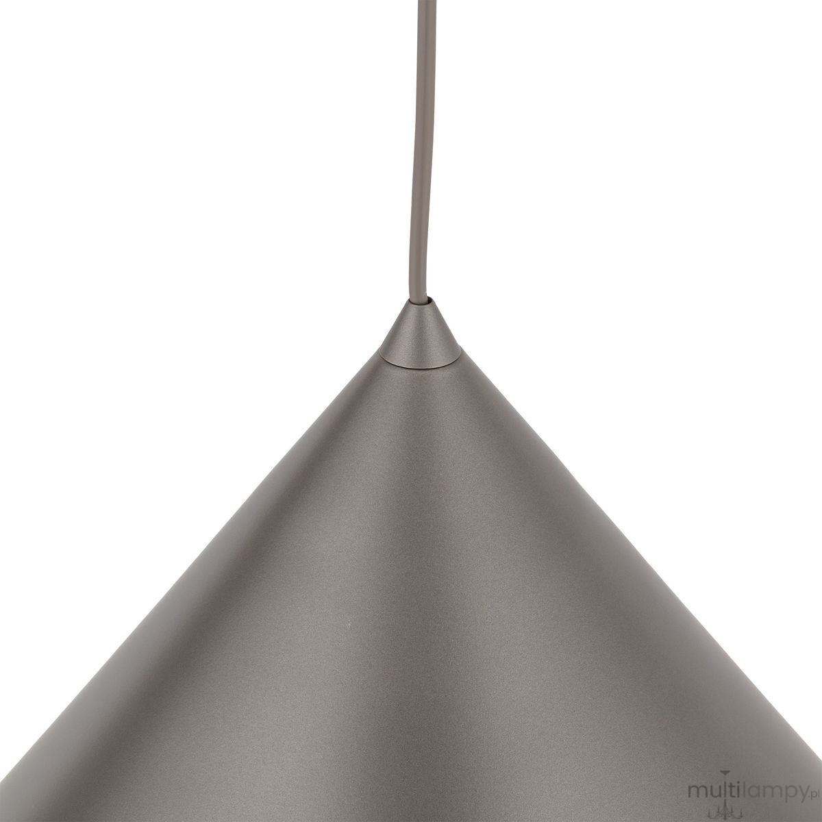 Cono D33,5 lampa wisząca 1xE27 szarobrązowa 11377
