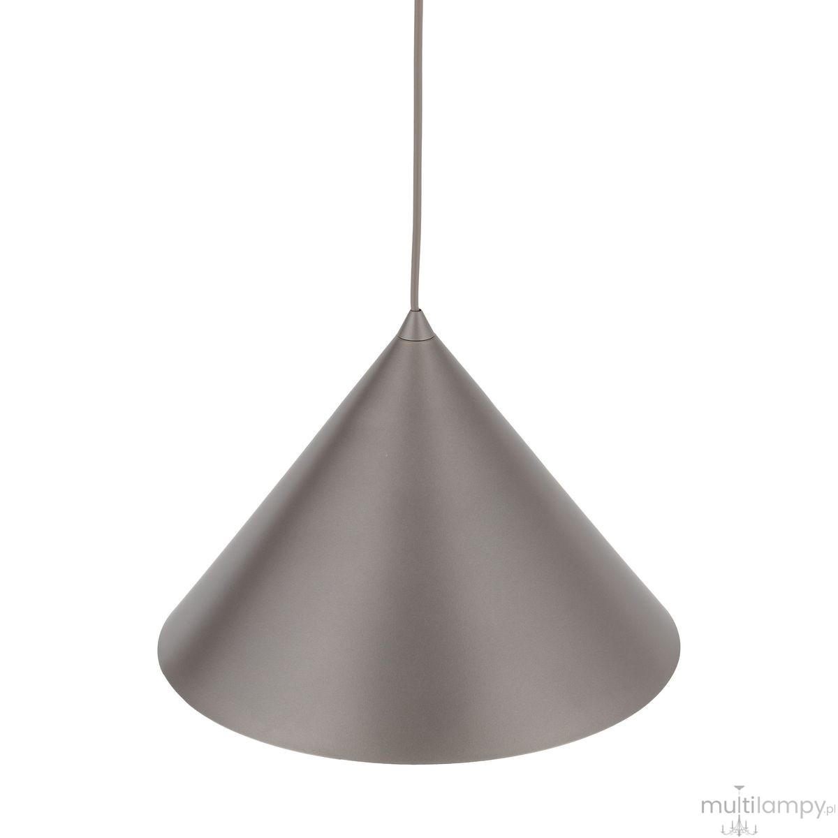 Cono D33,5 lampa wisząca 1xE27 szarobrązowa 11377