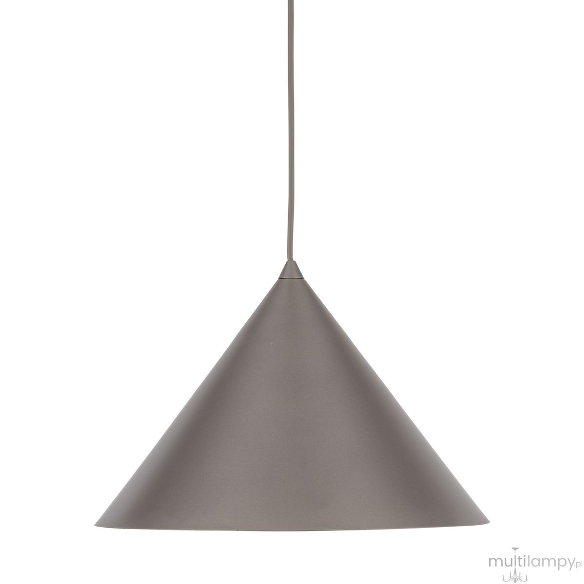 Cono D33,5 lampa wisząca 1xE27 szarobrązowa 11377
