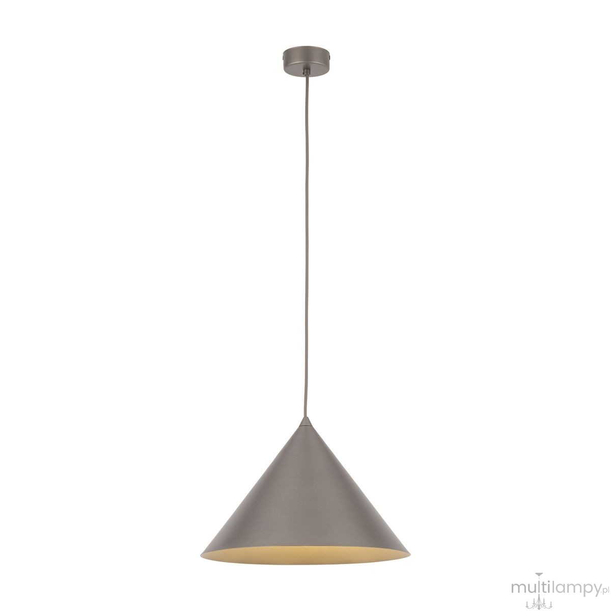 Cono D33,5 lampa wisząca 1xE27 szarobrązowa 11377