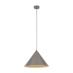 Cono D33,5 lampa wisząca 1xE27 szarobrązowa 11377