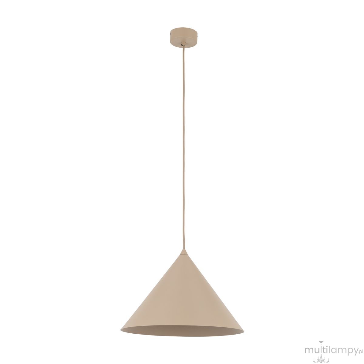 Cono D33,5 lampa wisząca 1xE27 beżowa 10621