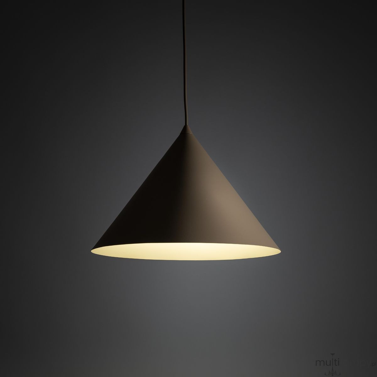 Cono D33,5 lampa wisząca 1xE27 beżowa 10621