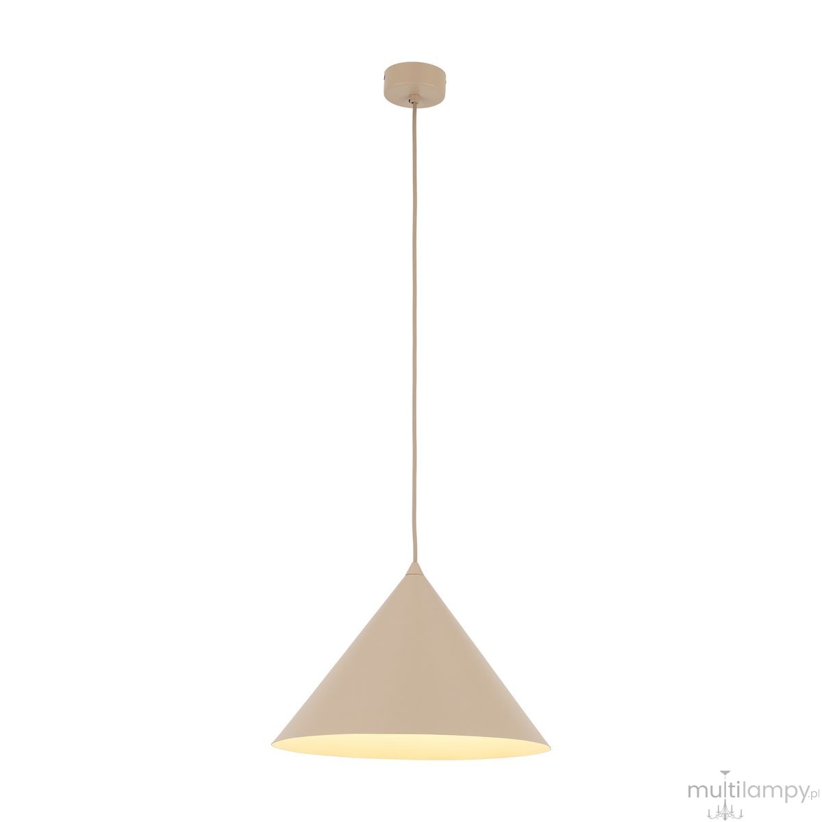 Cono D33,5 lampa wisząca 1xE27 beżowa 10621
