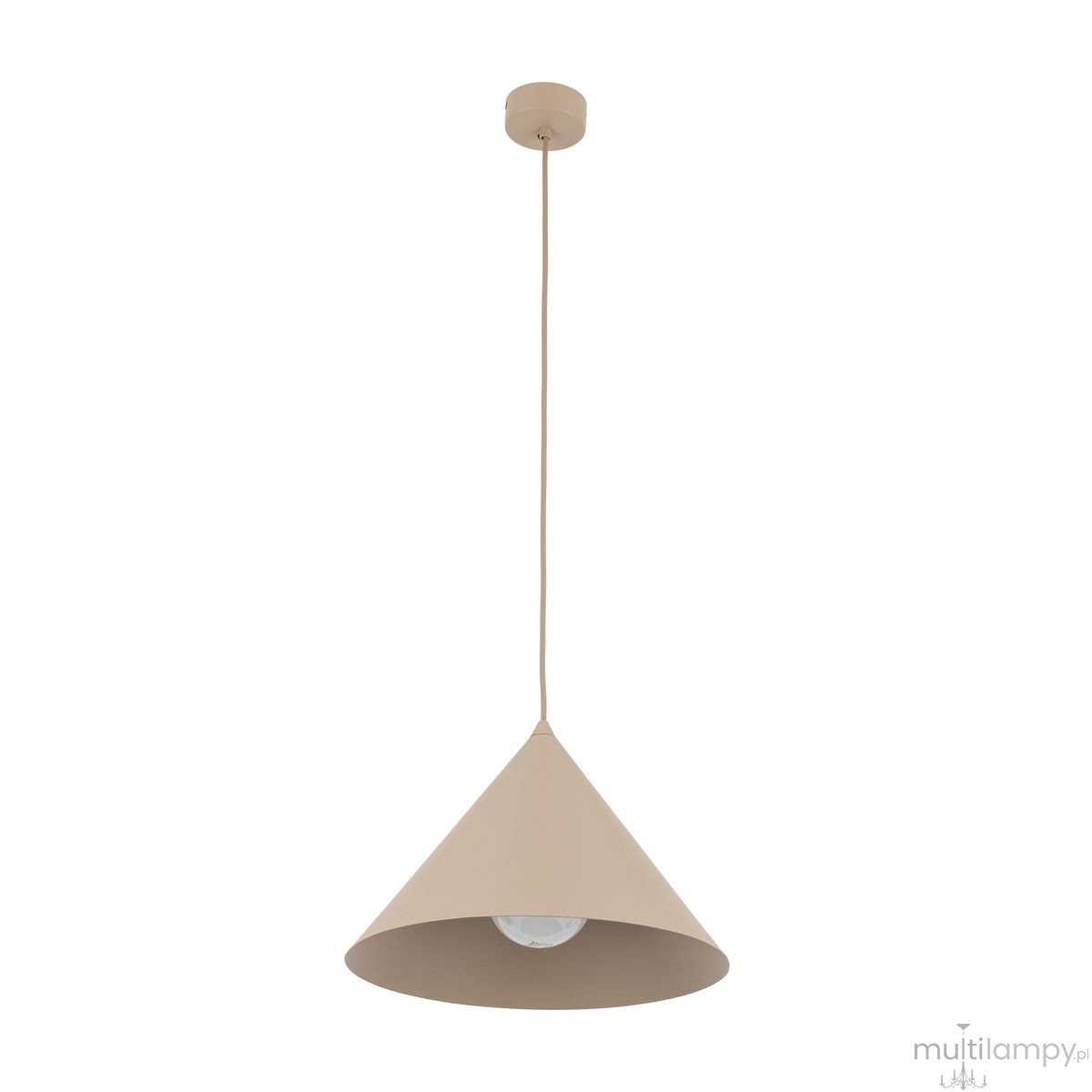 Cono D33,5 lampa wisząca 1xE27 beżowa 10621