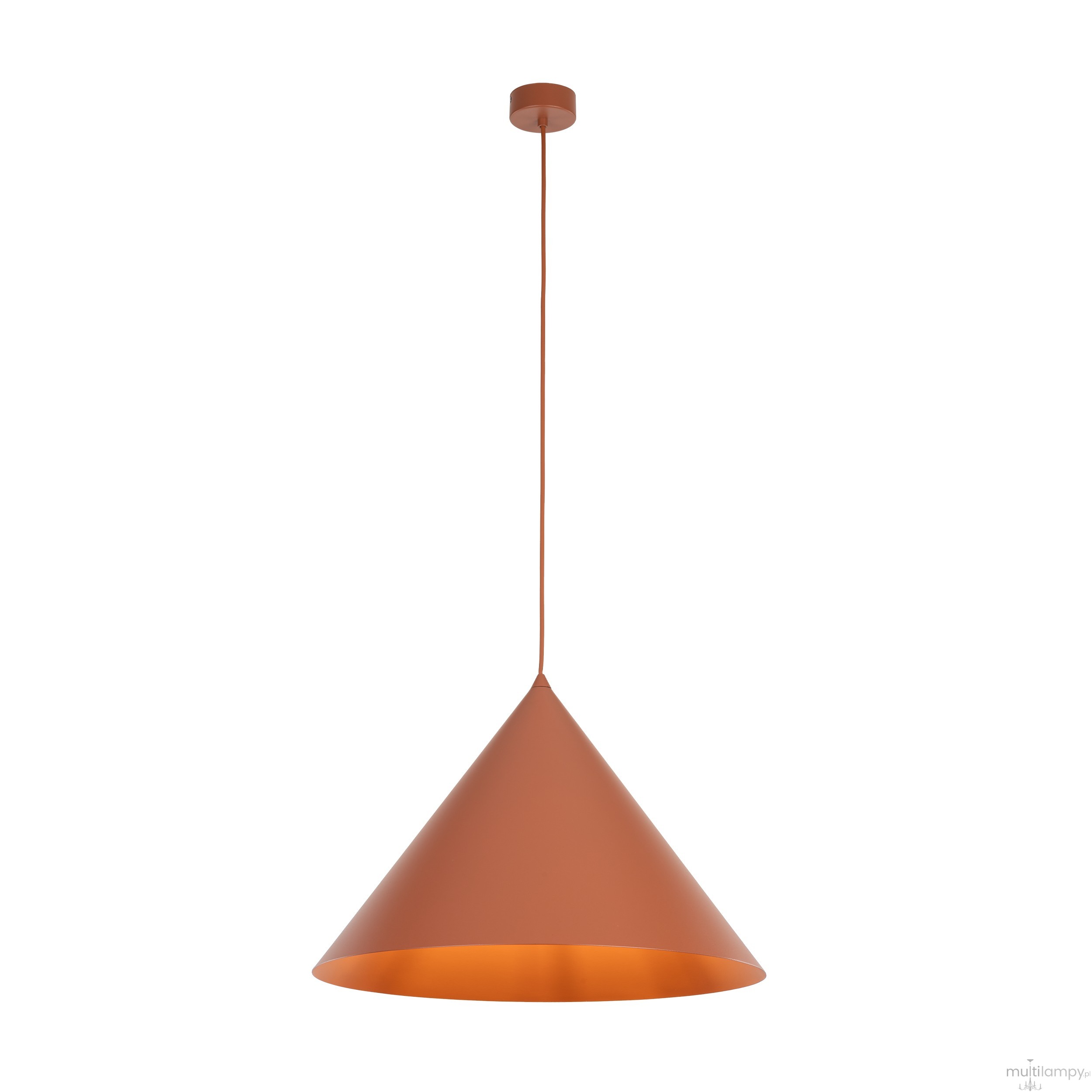 Cono D50 lampa wisząca 1xE27 ceglana 10089