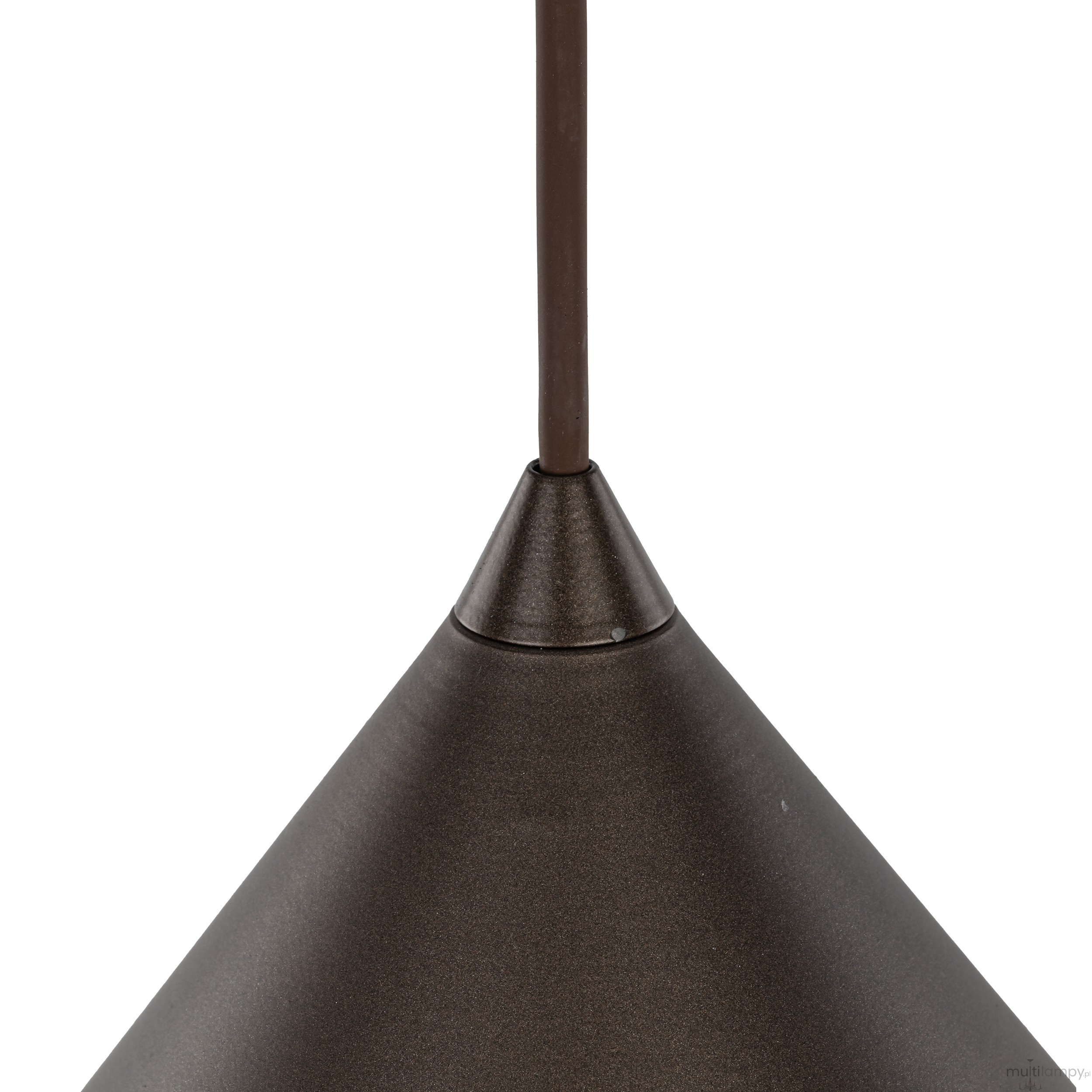 Cono D50 lampa wisząca 1xE27 brązowa 10062