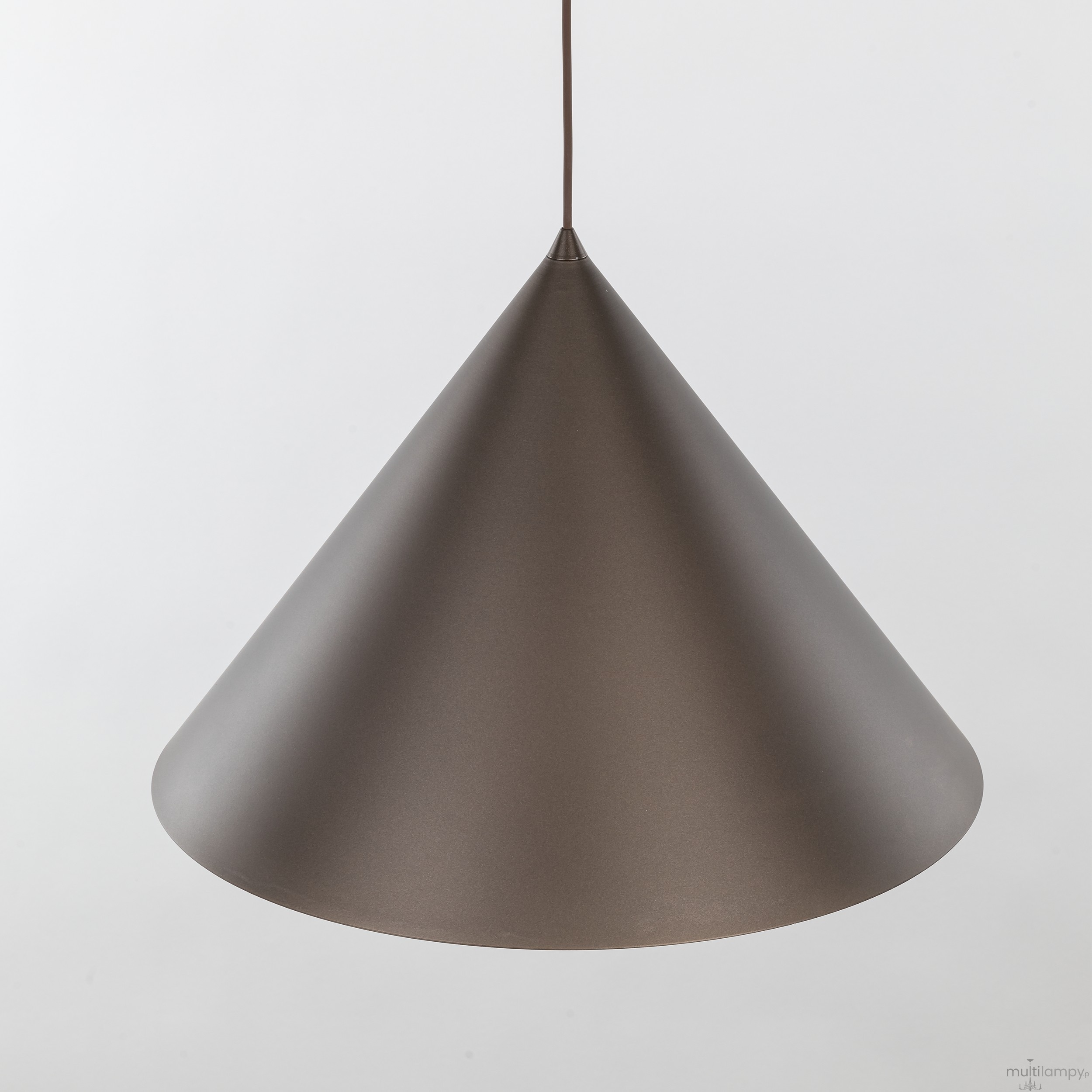Cono D50 lampa wisząca 1xE27 brązowa 10062