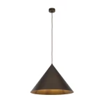 Cono D50 lampa wisząca 1xE27 brązowa 10062