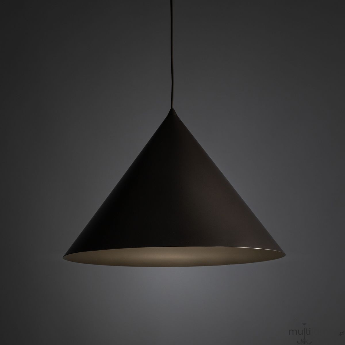 Cono D50 lampa wisząca 1xE27 szarobrązowa 11378