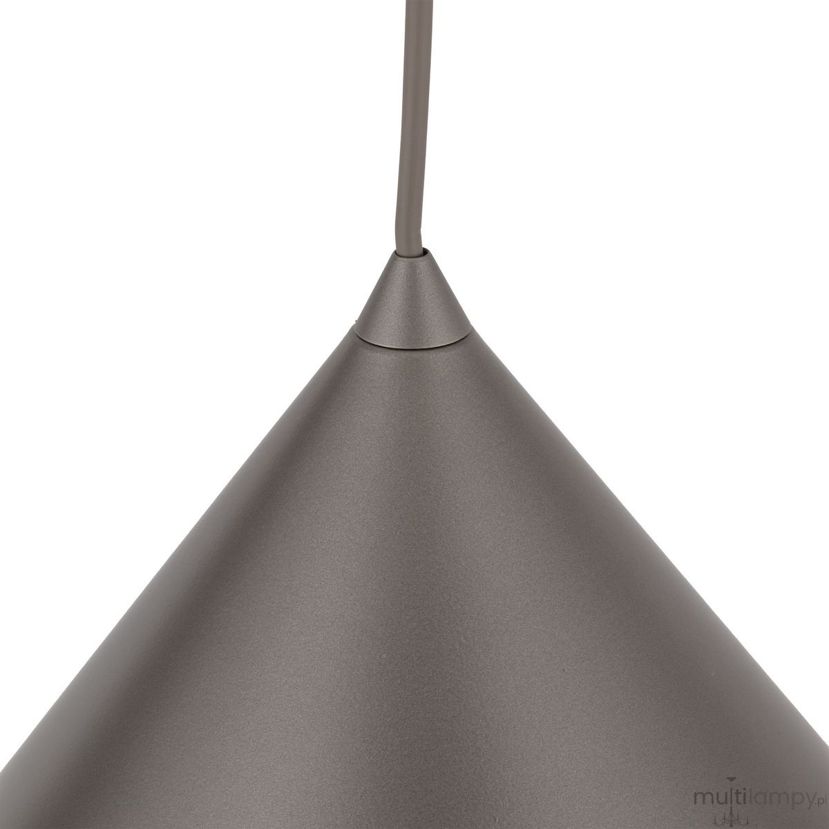 Cono D50 lampa wisząca 1xE27 szarobrązowa 11378
