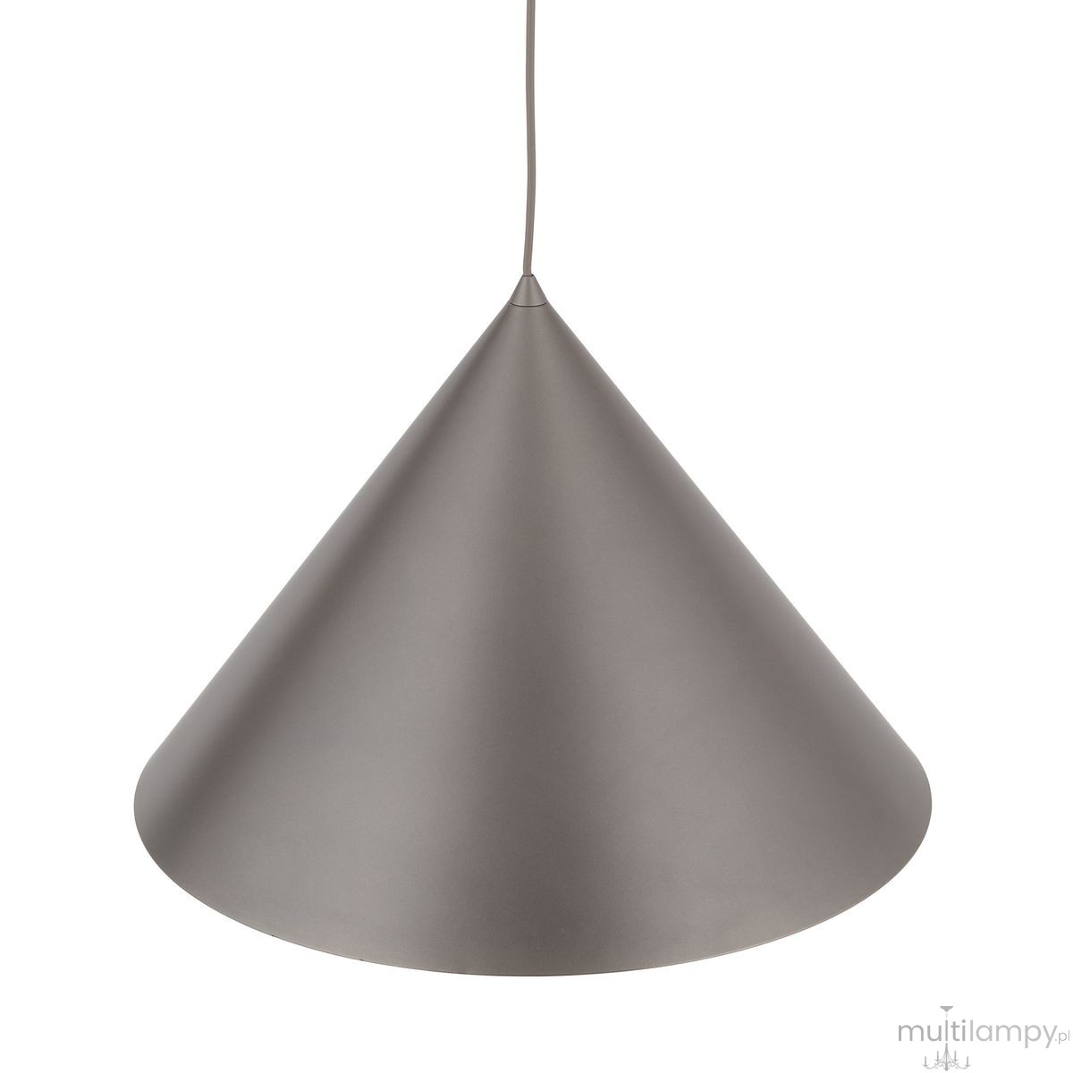 Cono D50 lampa wisząca 1xE27 szarobrązowa 11378