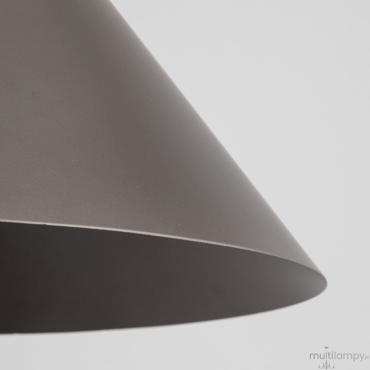 Cono D50 lampa wisząca 1xE27 szarobrązowa 11378