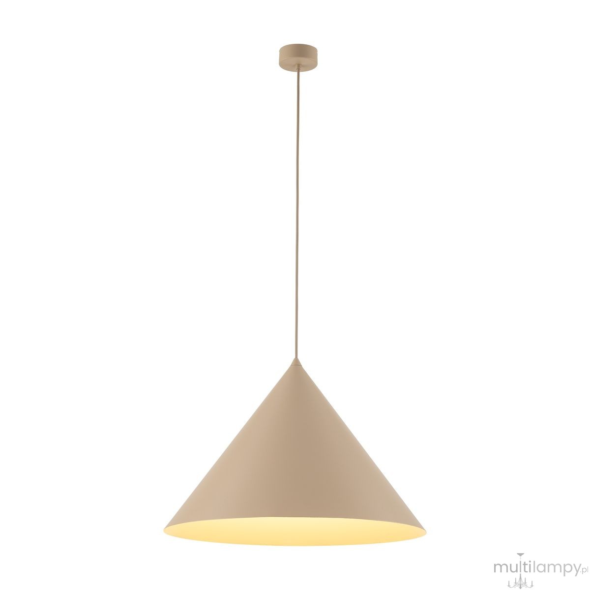 Cono D50 lampa wisząca 1xE27 beżowa 10622