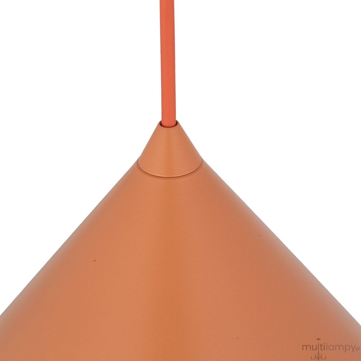 Cono D21 lampa wisząca 1xE27 pomarańczowa 11383