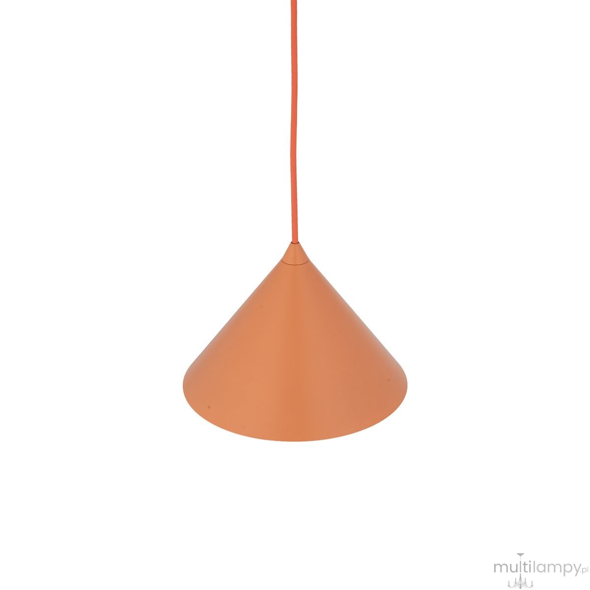 Cono D21 lampa wisząca 1xE27 pomarańczowa 11383