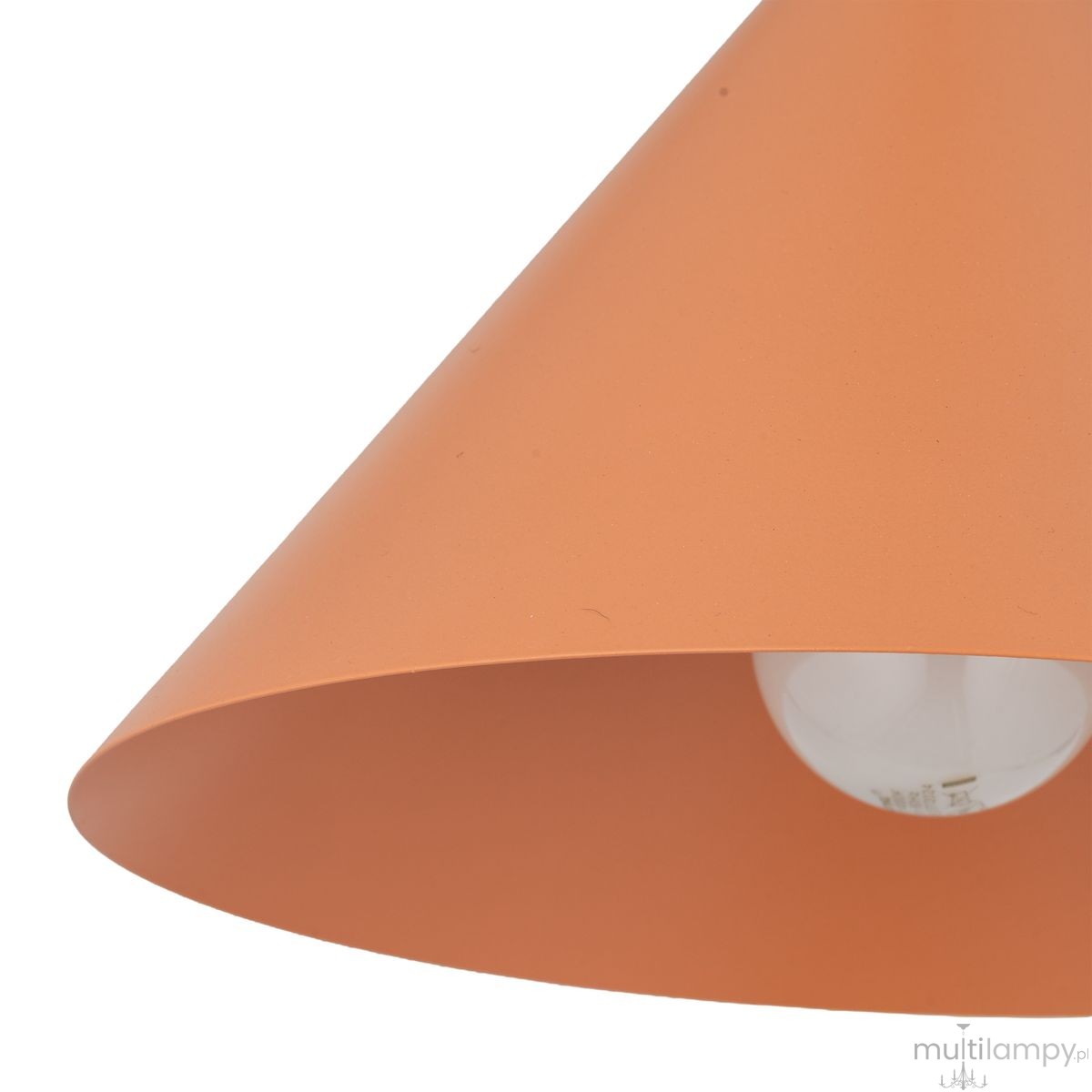 Cono D21 lampa wisząca 1xE27 pomarańczowa 11383