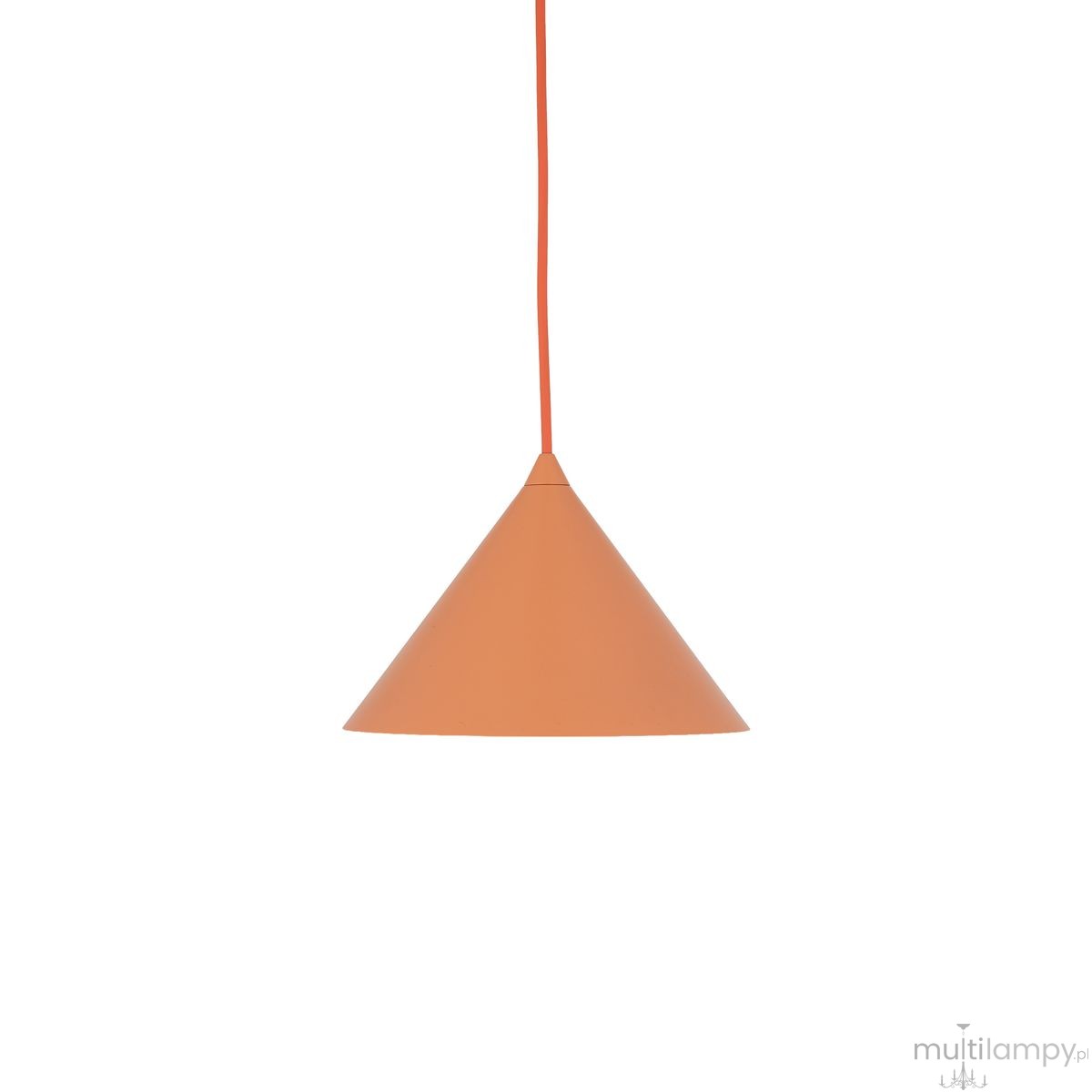 Cono D21 lampa wisząca 1xE27 pomarańczowa 11383