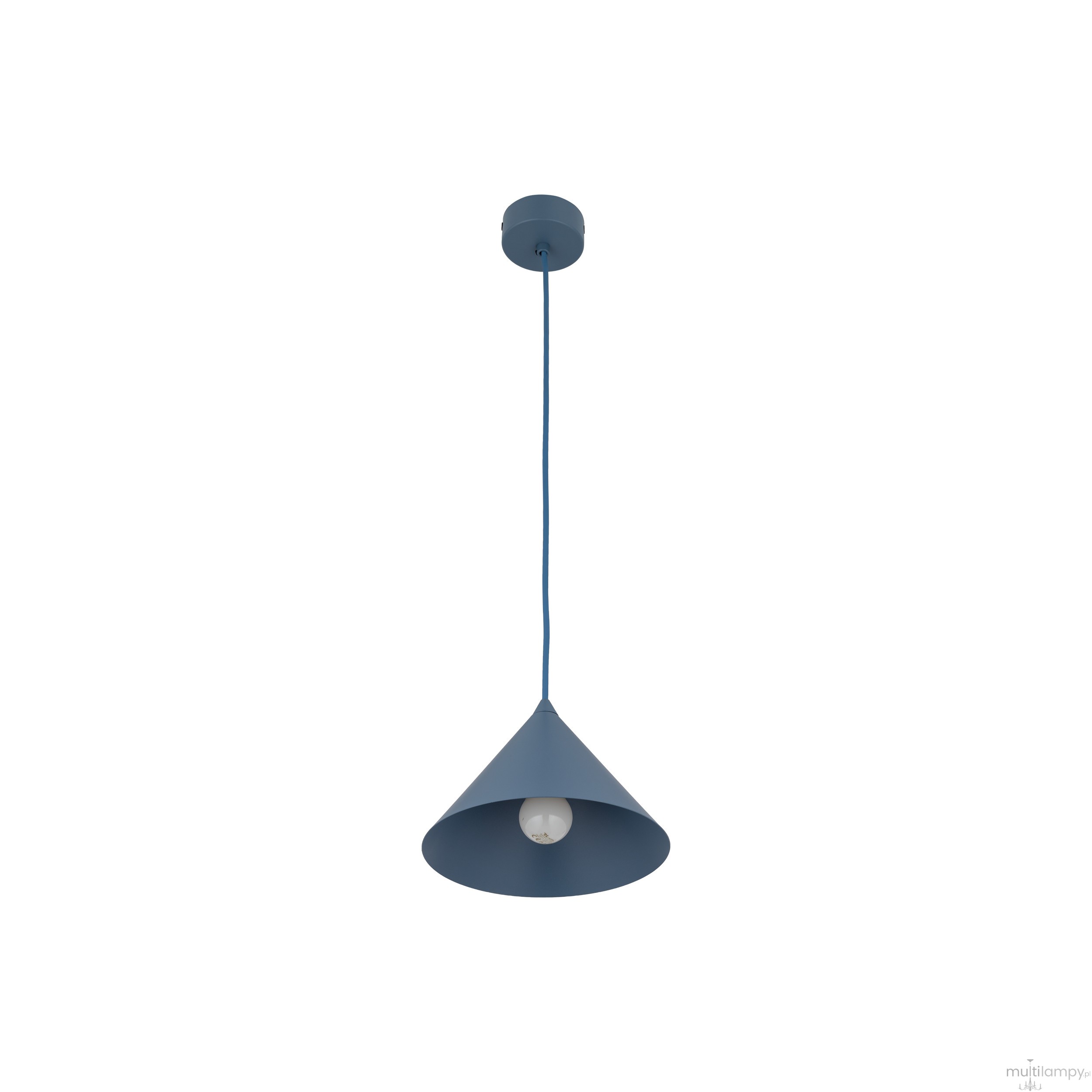 Cono D21 lampa wisząca 1xE27 niebieska 11413