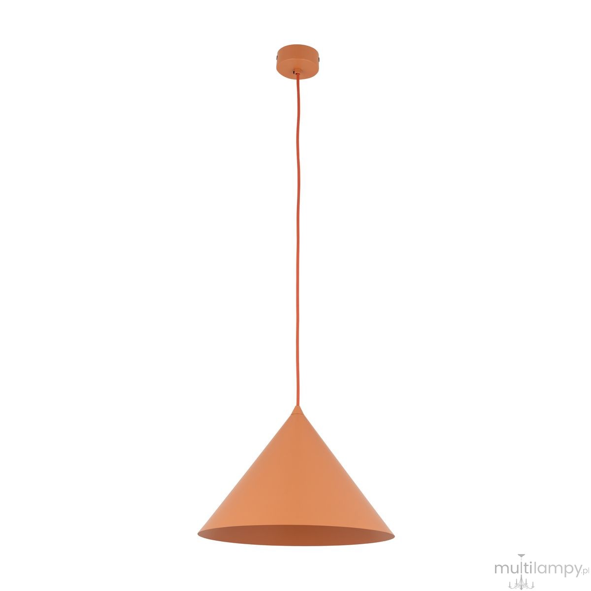 Cono D33,5 lampa wisząca 1xE27 pomarańczowa 11385