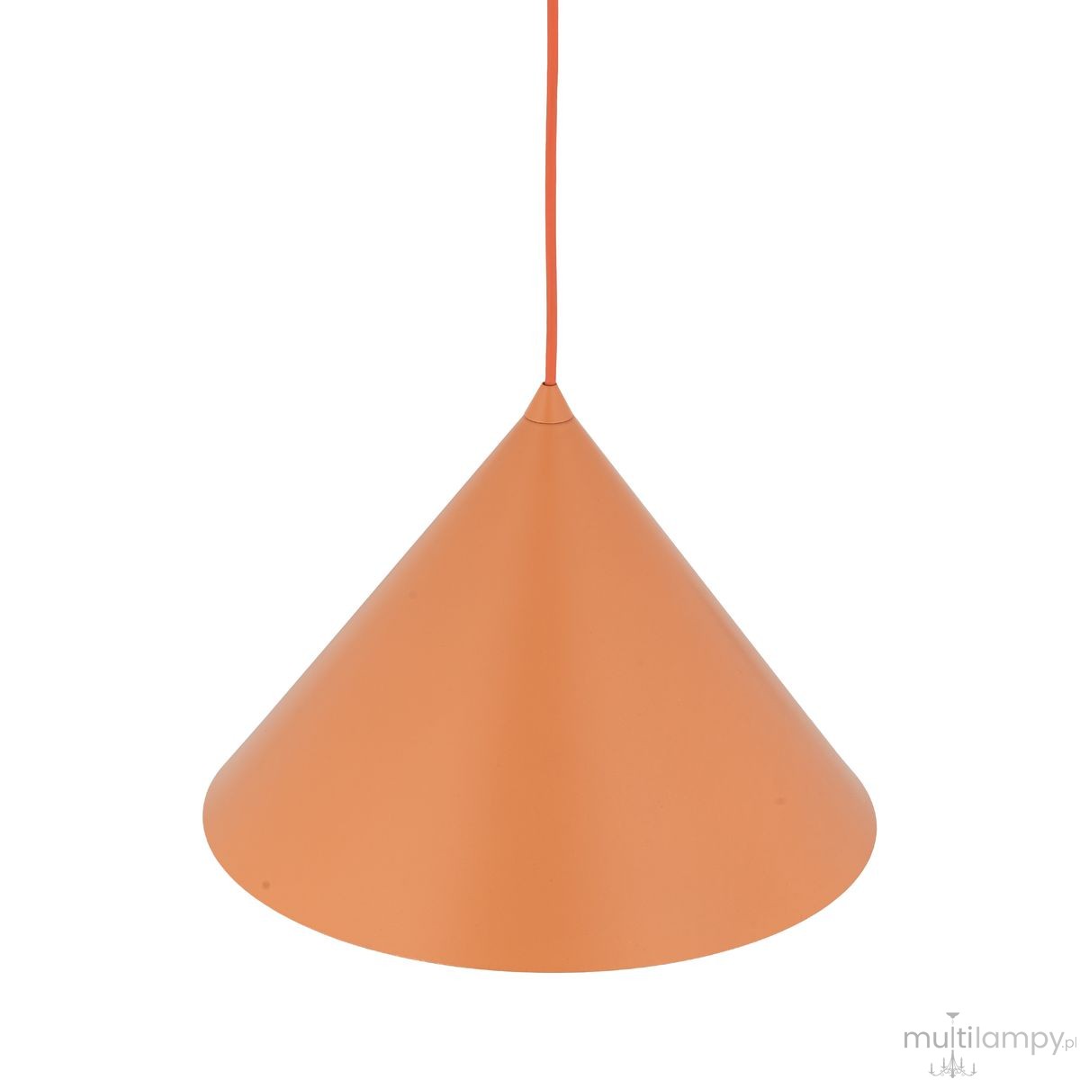 Cono D33,5 lampa wisząca 1xE27 pomarańczowa 11385
