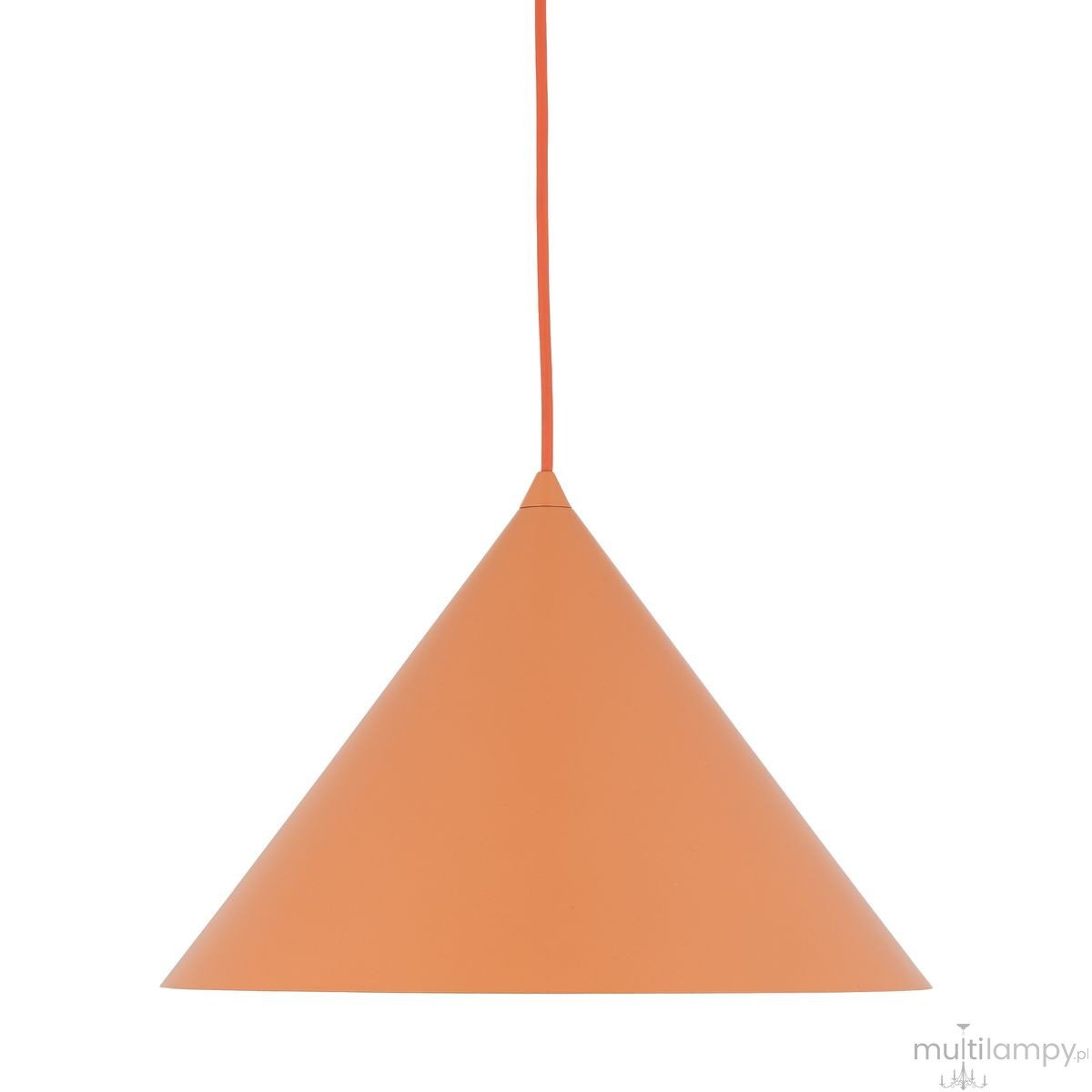Cono D33,5 lampa wisząca 1xE27 pomarańczowa 11385