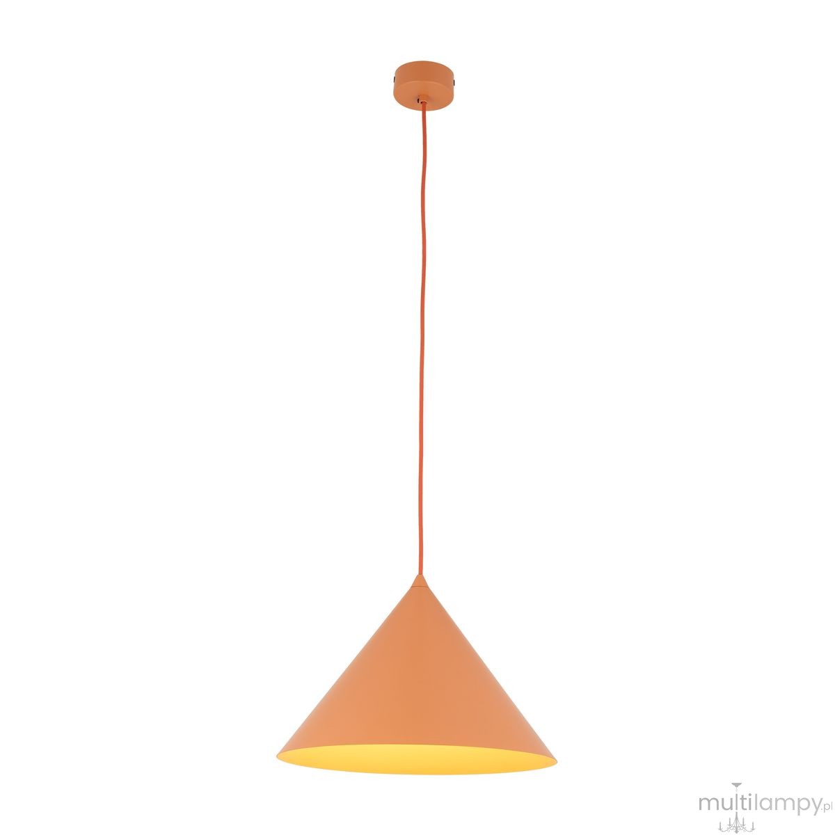 Cono D33,5 lampa wisząca 1xE27 pomarańczowa 11385