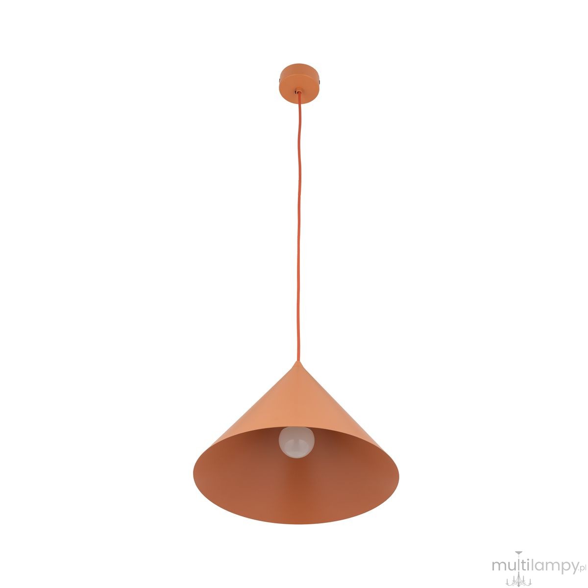 Cono D33,5 lampa wisząca 1xE27 pomarańczowa 11385