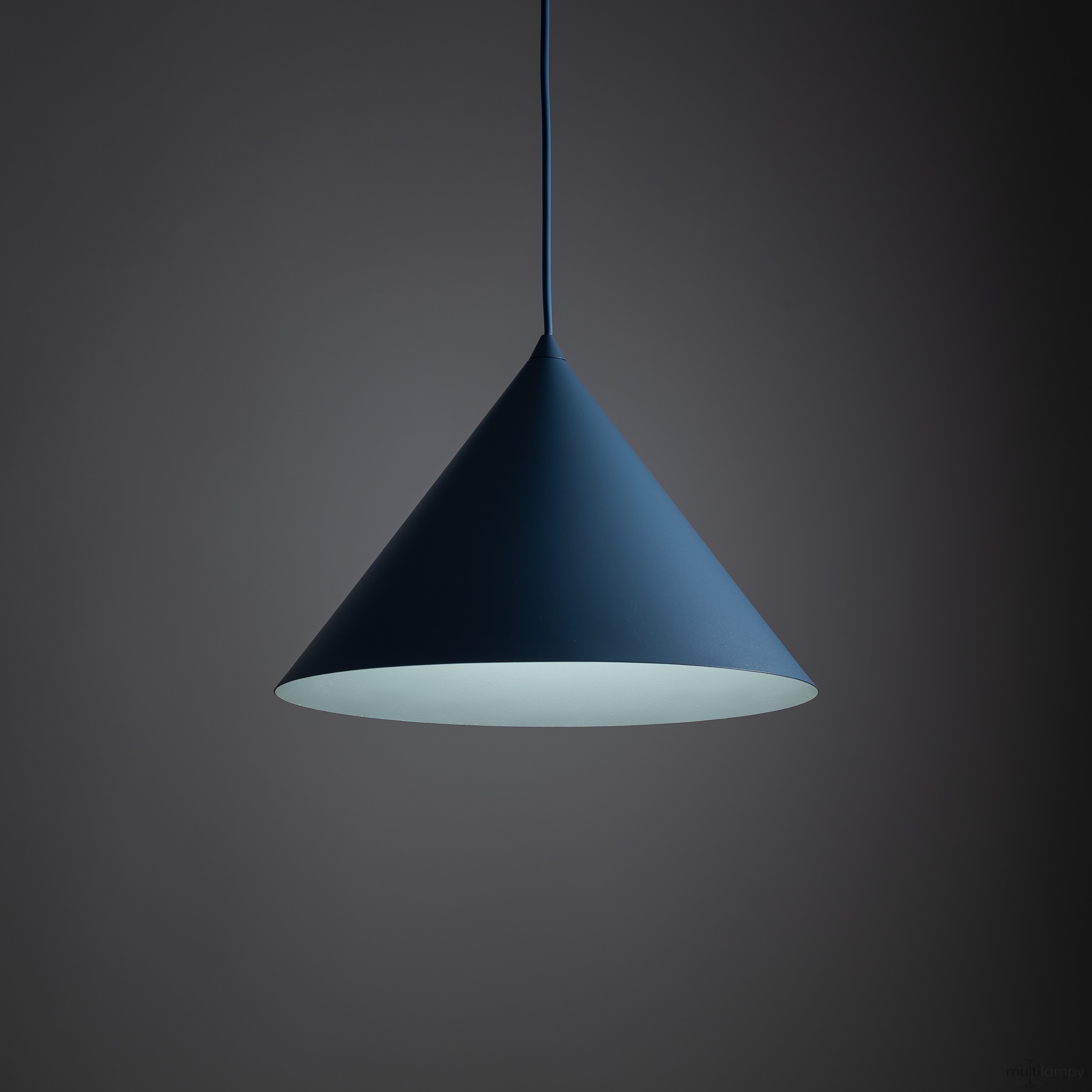Cono D33,5 lampa wisząca 1xE27 niebieska 11415