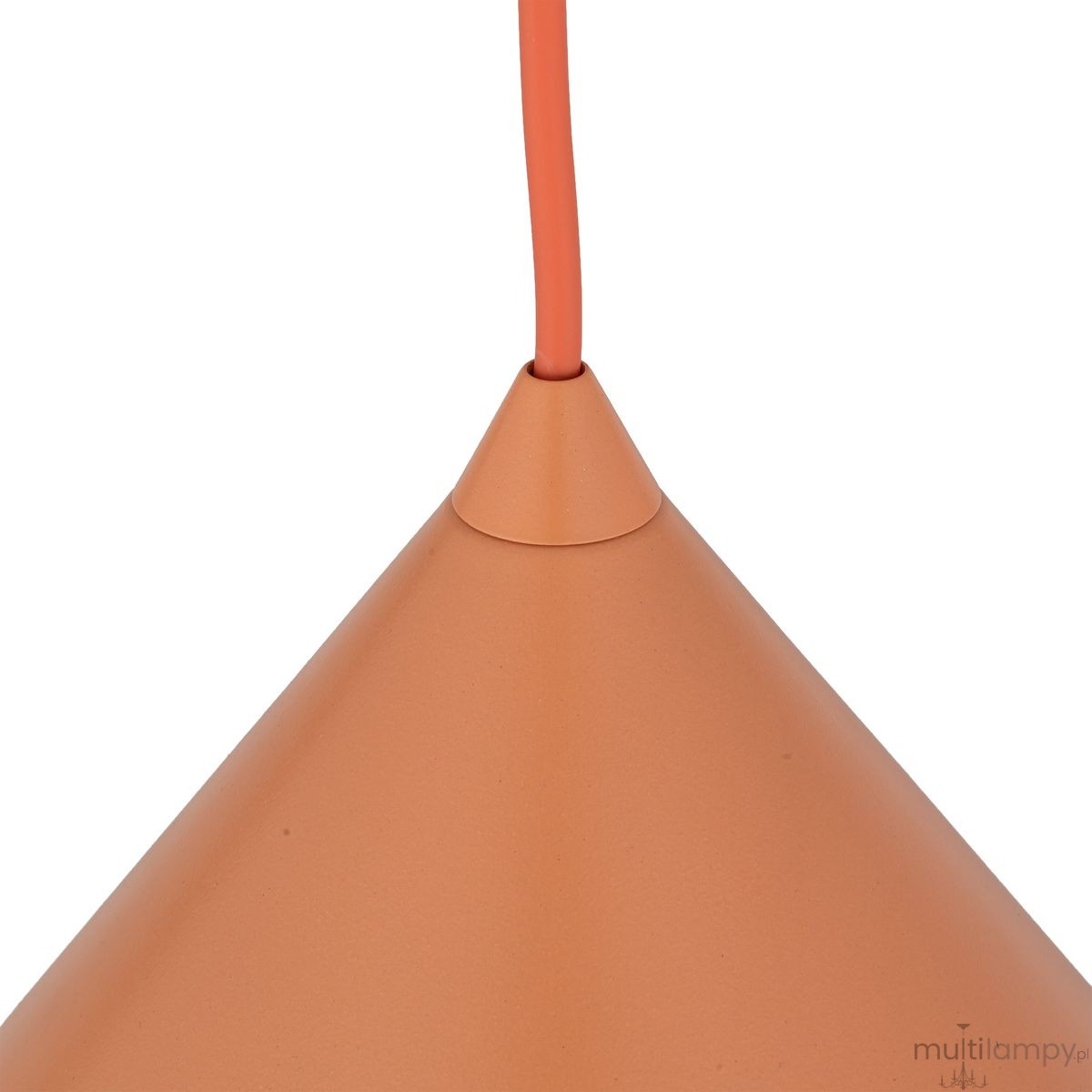 Cono D26 lampa wisząca 1xE27 pomarańczowa 11384