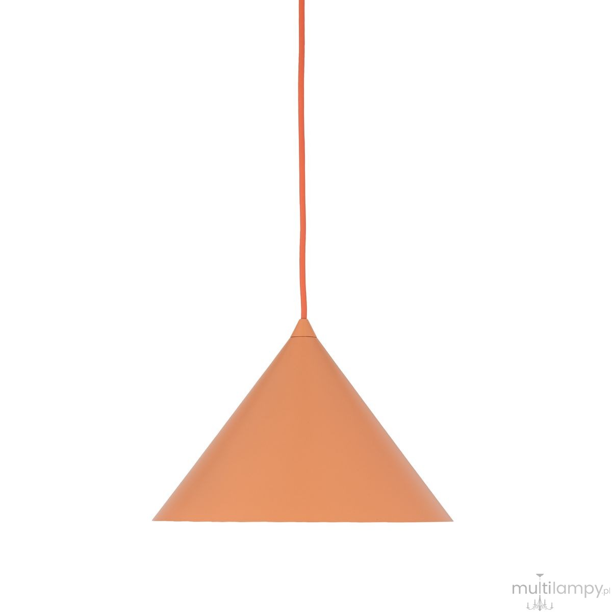 Cono D26 lampa wisząca 1xE27 pomarańczowa 11384