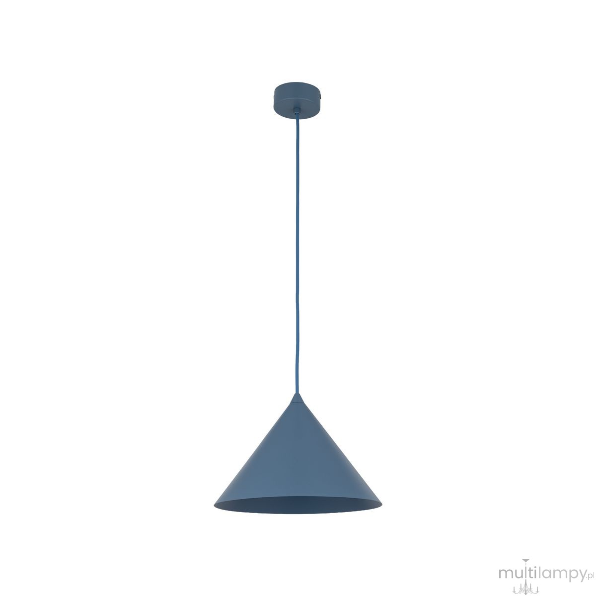 Cono D26 lampa wisząca 1xE27 niebieska 11414