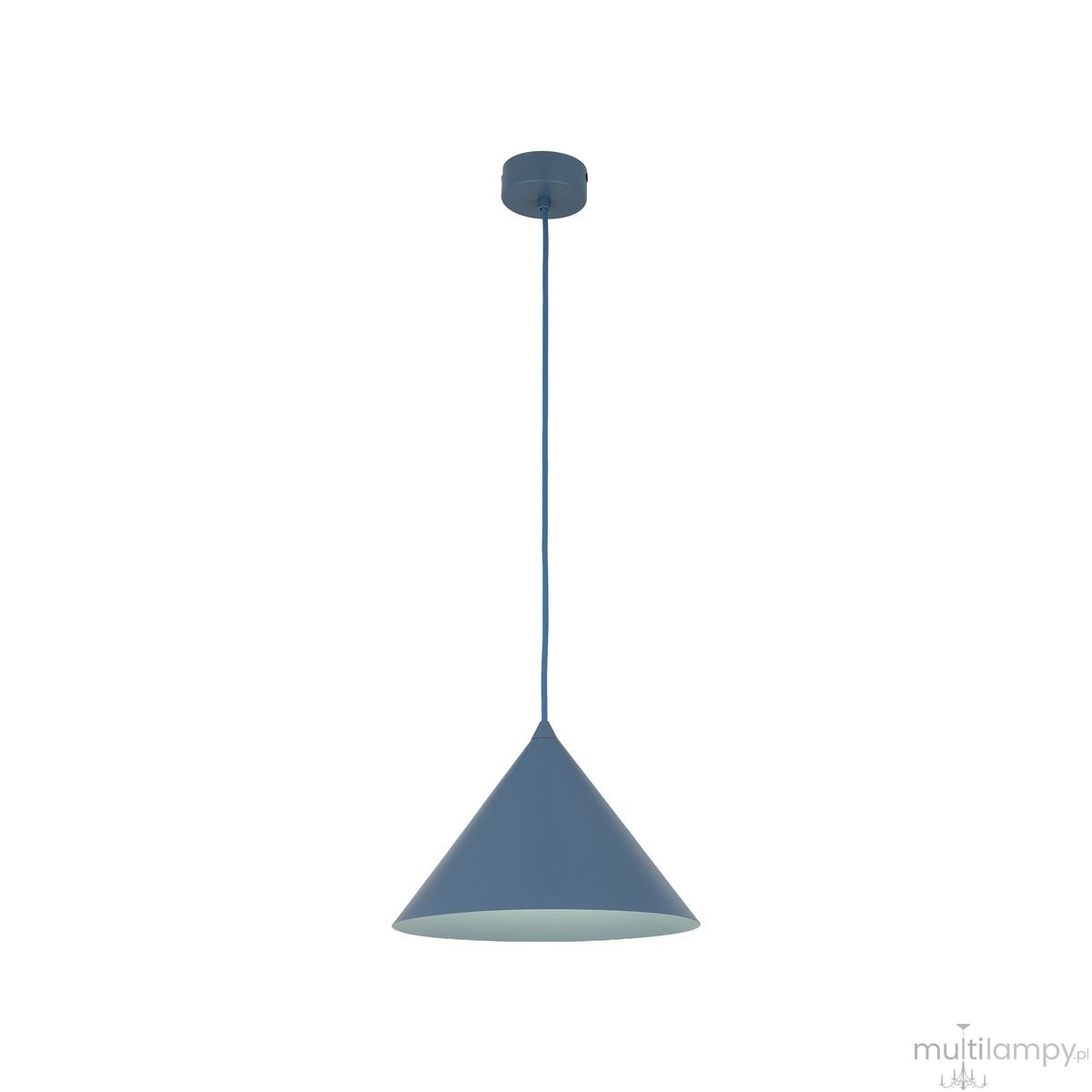Cono D26 lampa wisząca 1xE27 niebieska 11414