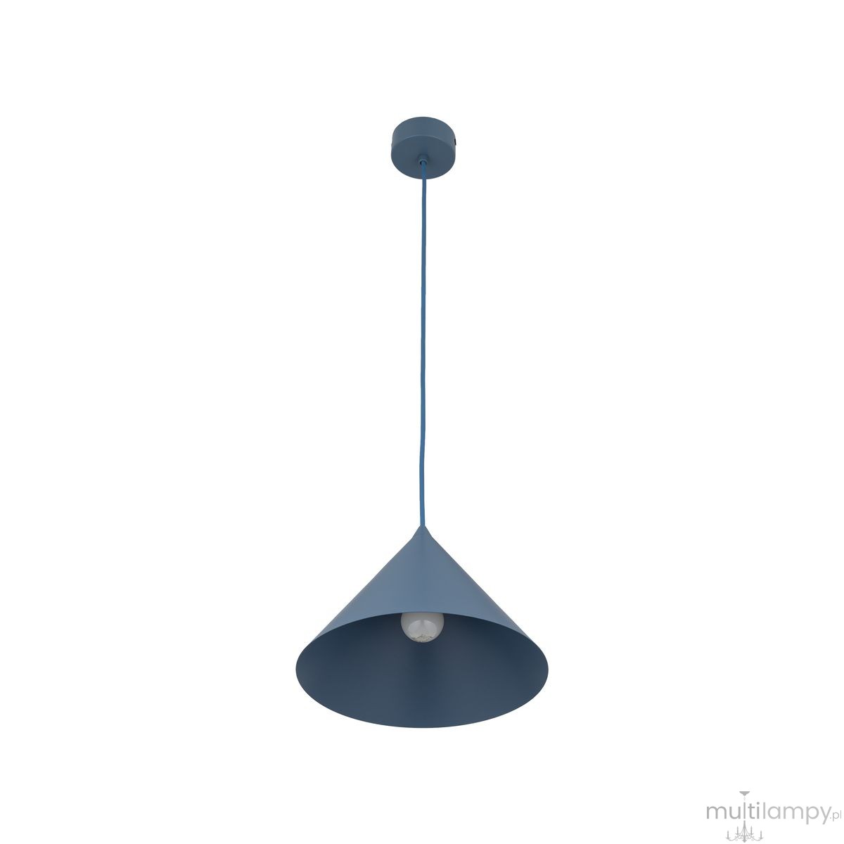 Cono D26 lampa wisząca 1xE27 niebieska 11414