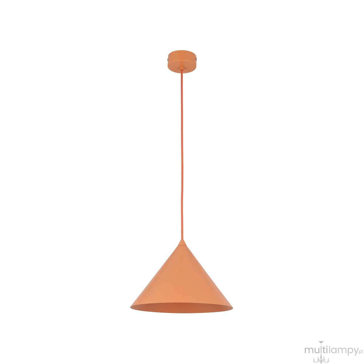 Cono D50 lampa wisząca 1xE27 pomarańczowa 11386