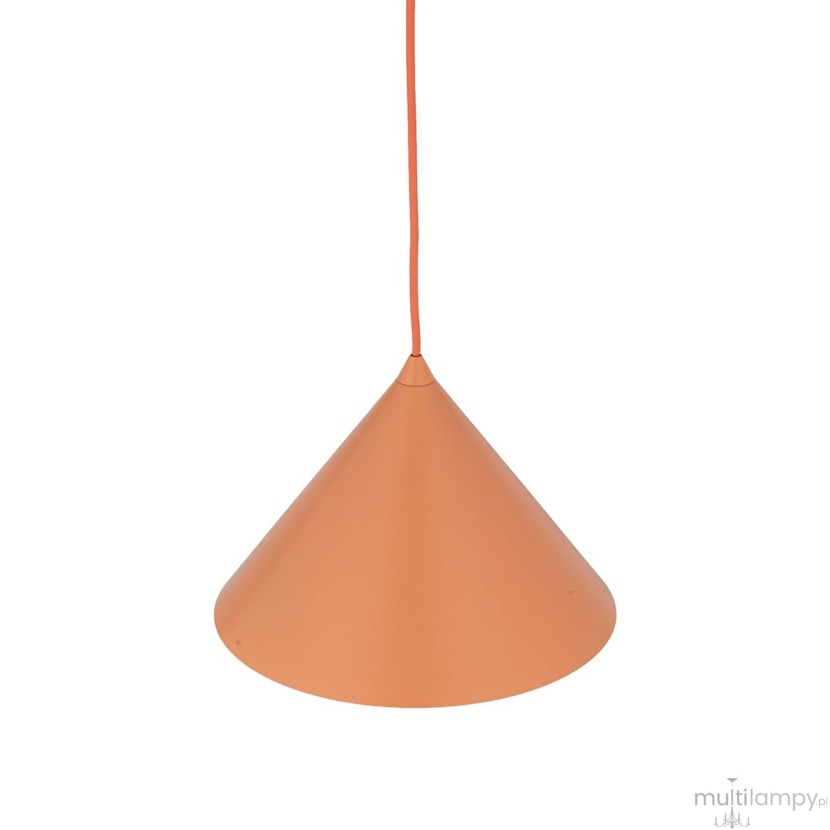 Cono D50 lampa wisząca 1xE27 pomarańczowa 11386