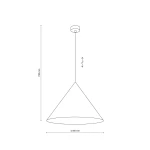 Cono D50 lampa wisząca 1xE27 niebieska 11416