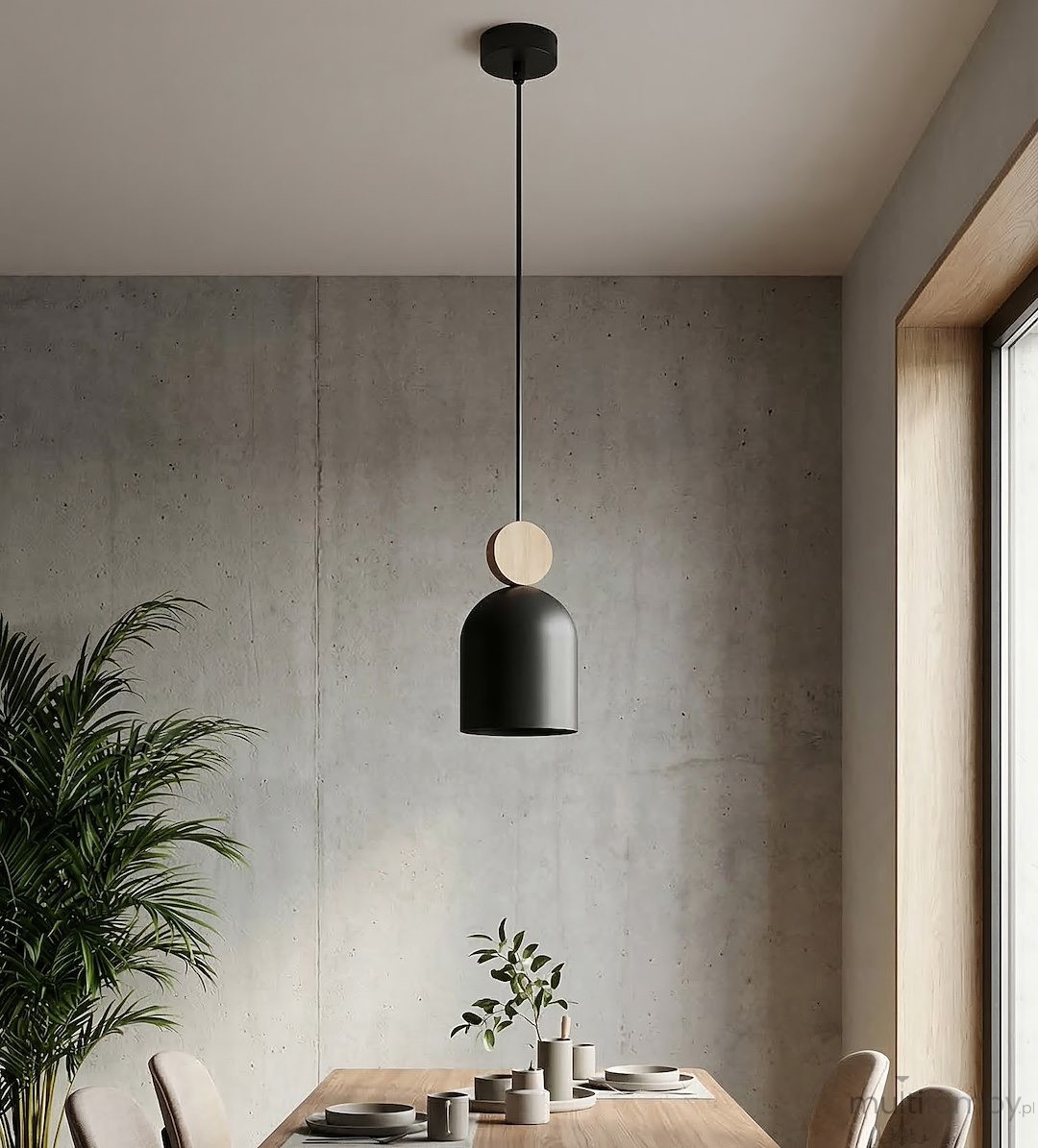 Mesi lampa wisząca GU10 czarna 1692/1