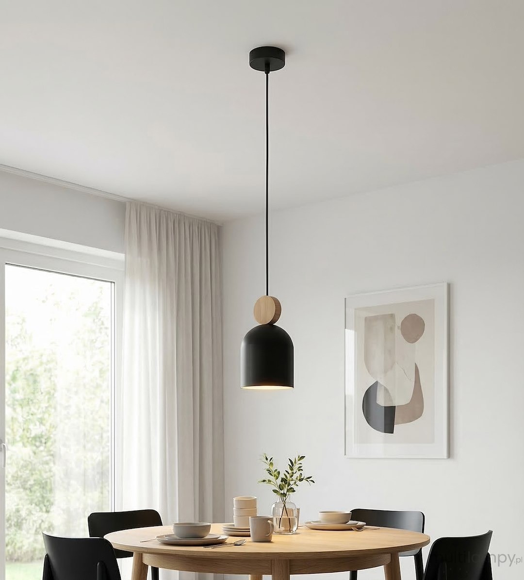 Mesi lampa wisząca GU10 czarna 1692/1