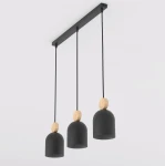 Mesi lampa wisząca 3xGU10 czarna 1692/3