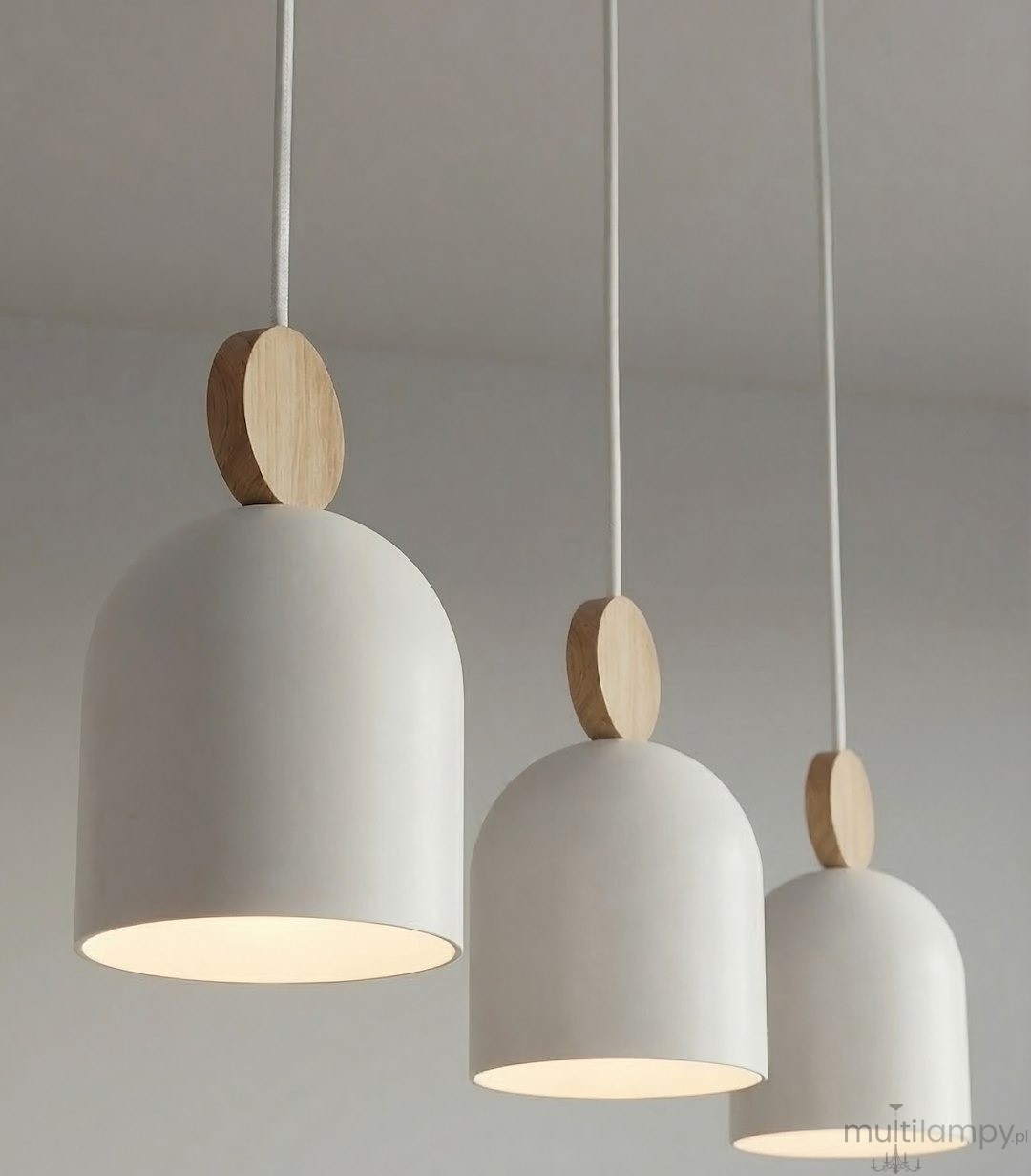 Mesi lampa wisząca 3xGU10 biała 1693/3
