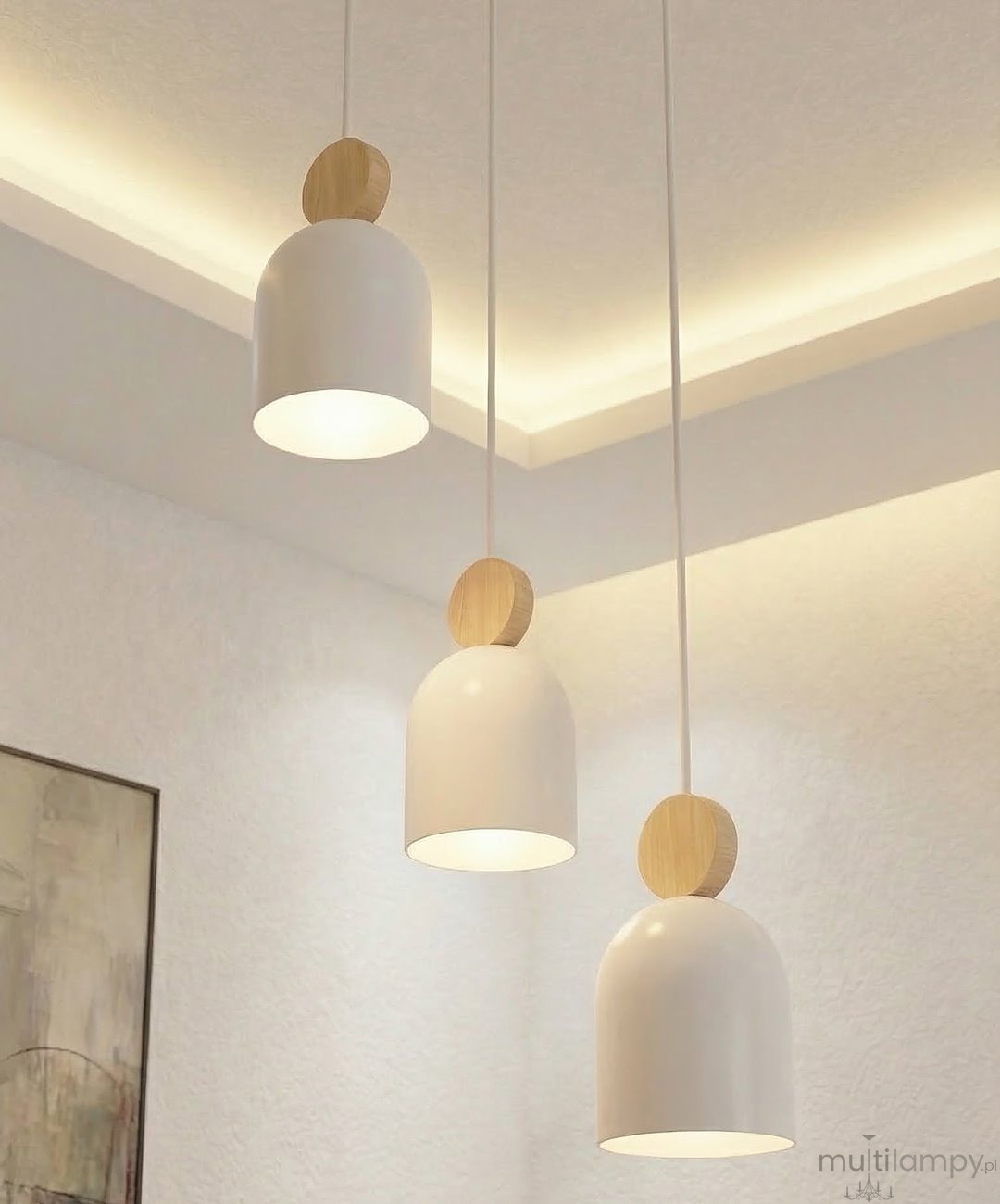 Mesi PREMIUM lampa wisząca 3xGU10 biała 1693/3PREM