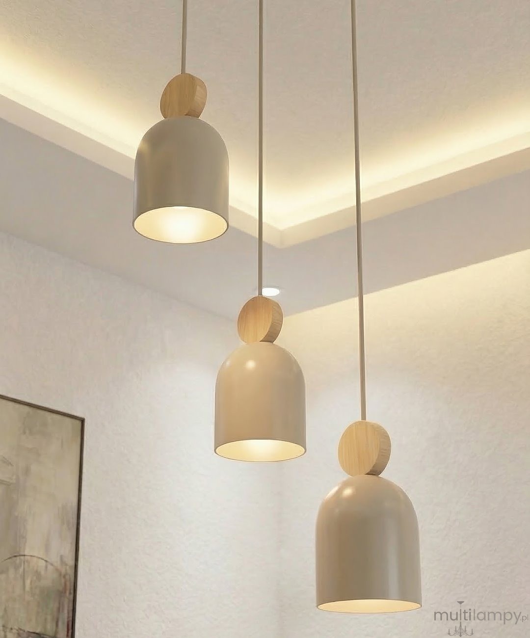 Mesi PREMIUM lampa wisząca 3xGU10 mokka 1694/3PREM