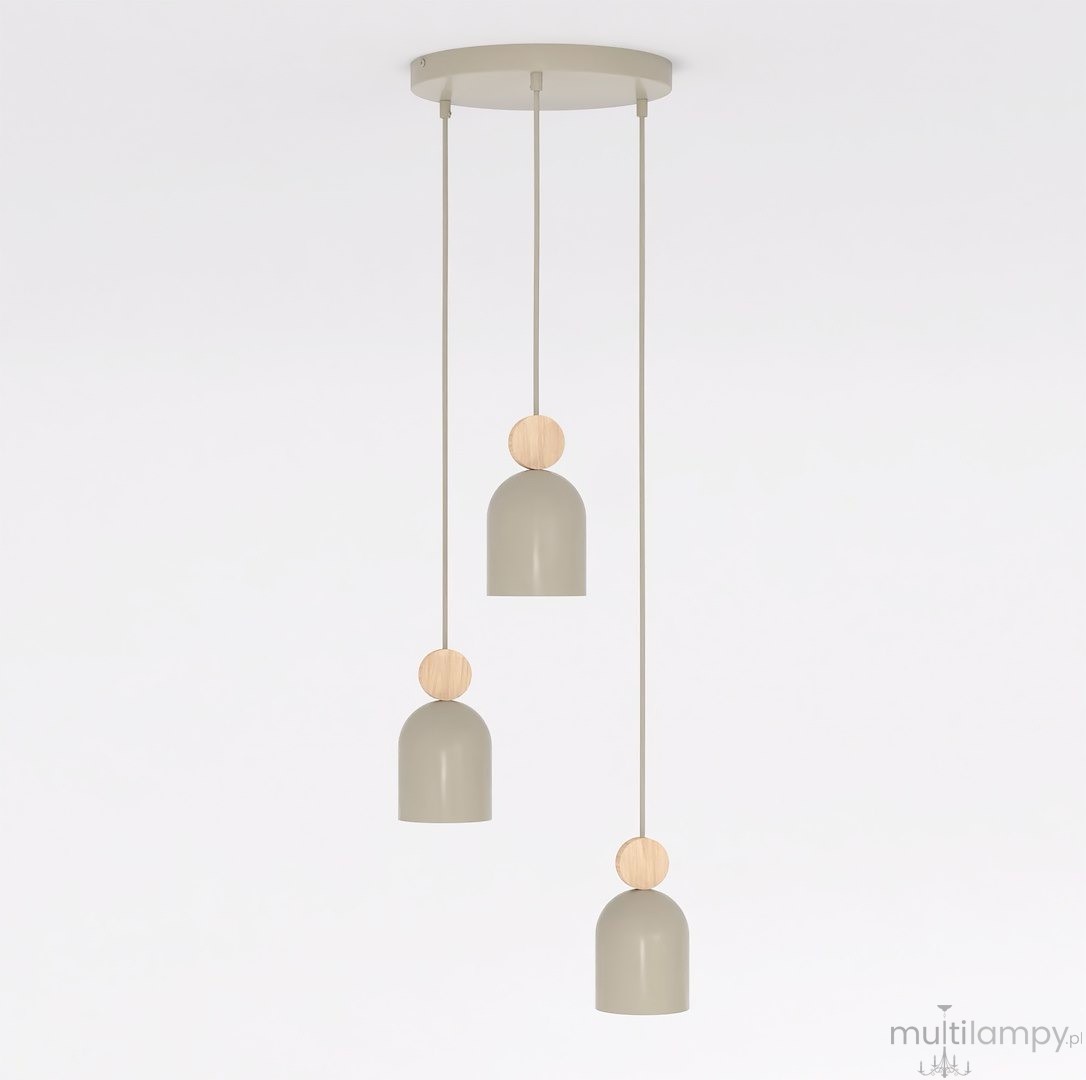 Mesi PREMIUM lampa wisząca 3xGU10 mokka 1694/3PREM