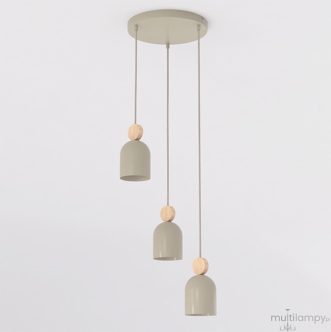 Mesi PREMIUM lampa wisząca 3xGU10 mokka 1694/3PREM