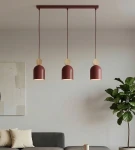 Mesi lampa wisząca 3xGU10 burgundy 1695/3