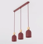 Mesi lampa wisząca 3xGU10 burgundy 1695/3
