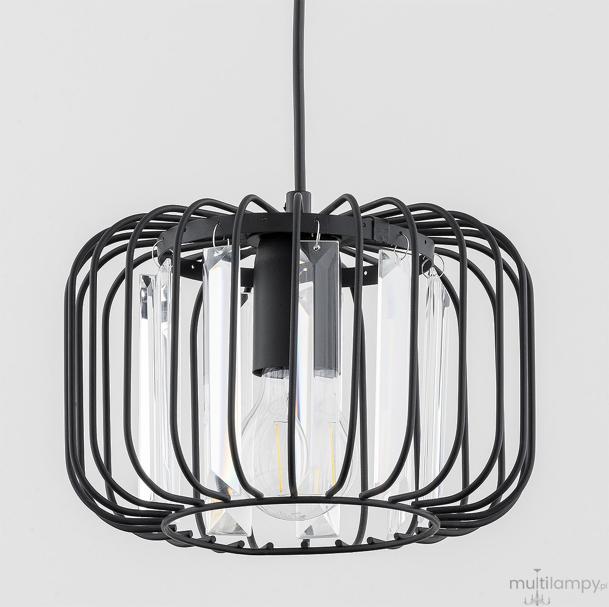 Lexa lampa wisząca E27 czarna 61258