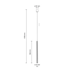 Ferro H50 lampa wisząca 1xG9 brązowa 11425